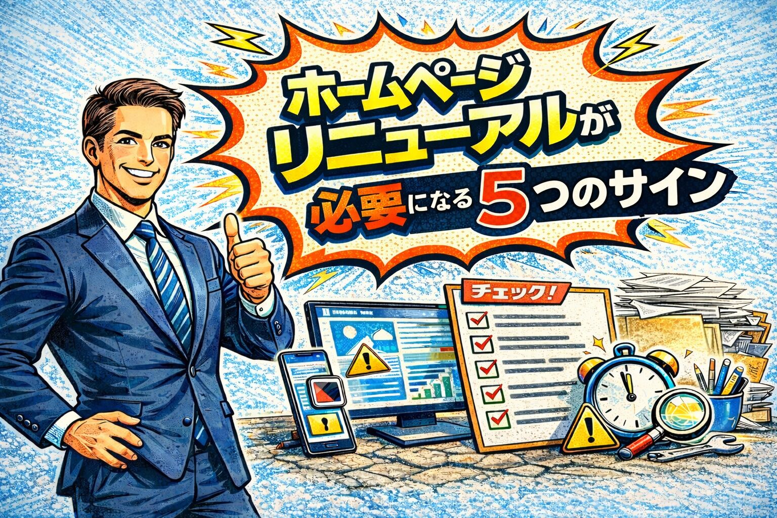 ホームページリニューアルが必要になる5つのサイン