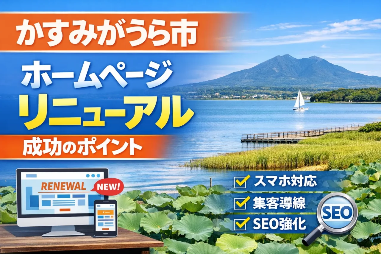 かすみがうら市でホームページリニューアルを検討している方へ