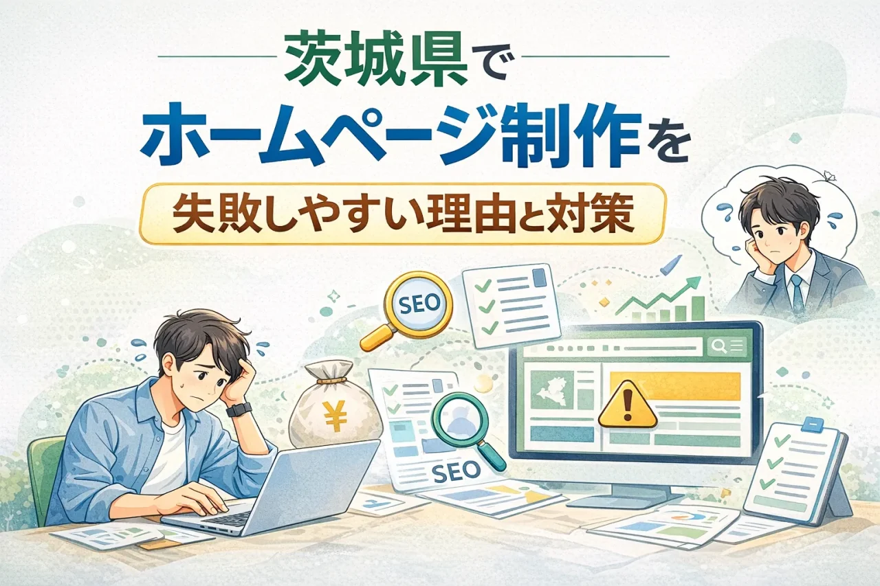 茨城県の事業者がホームページ制作で失敗しやすい理由とは？