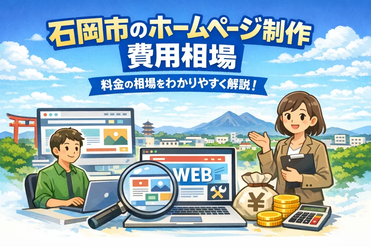 石岡市のホームページ制作費用相場は？