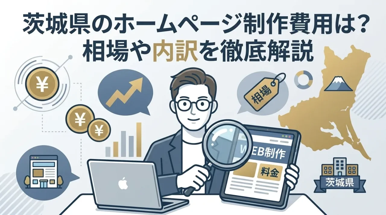 茨城県のホームページ制作費用はいくら？相場・内訳を徹底解説
