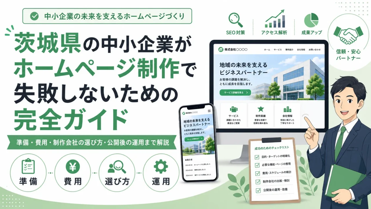 茨城県の中小企業がホームページ制作で失敗しないための完全ガイド