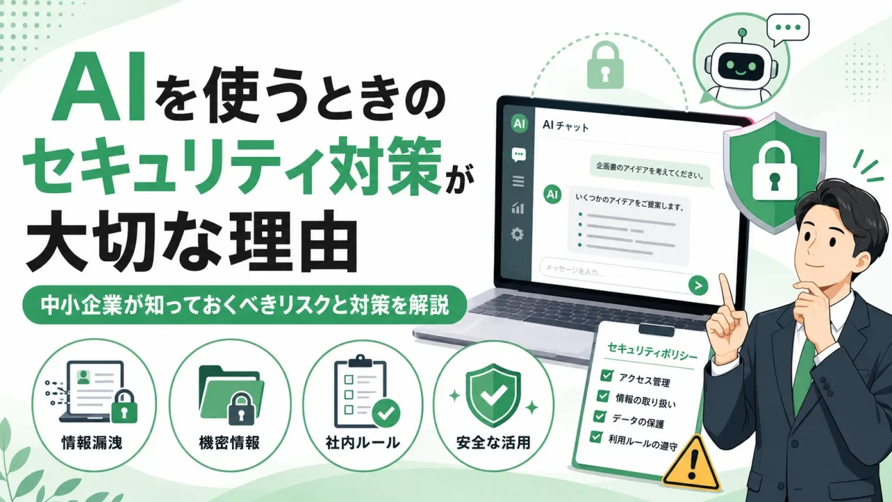 AIを使うときのセキュリティ対策が大切な理由