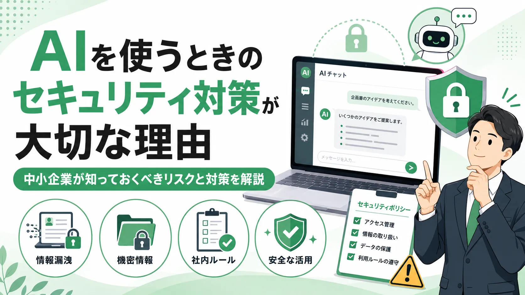AIを使うときのセキュリティ対策が大切な理由