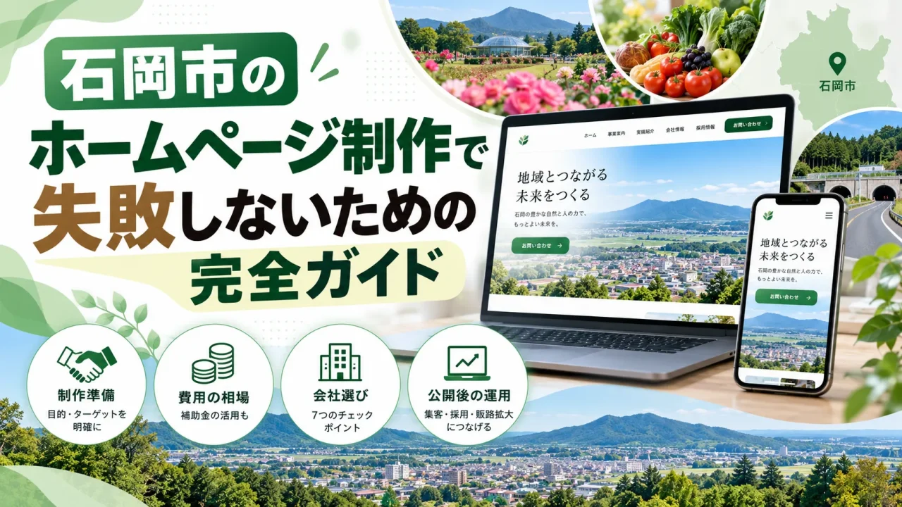 石岡市の中小企業向けホームページ制作ガイド｜準備・費用・選び方を解説