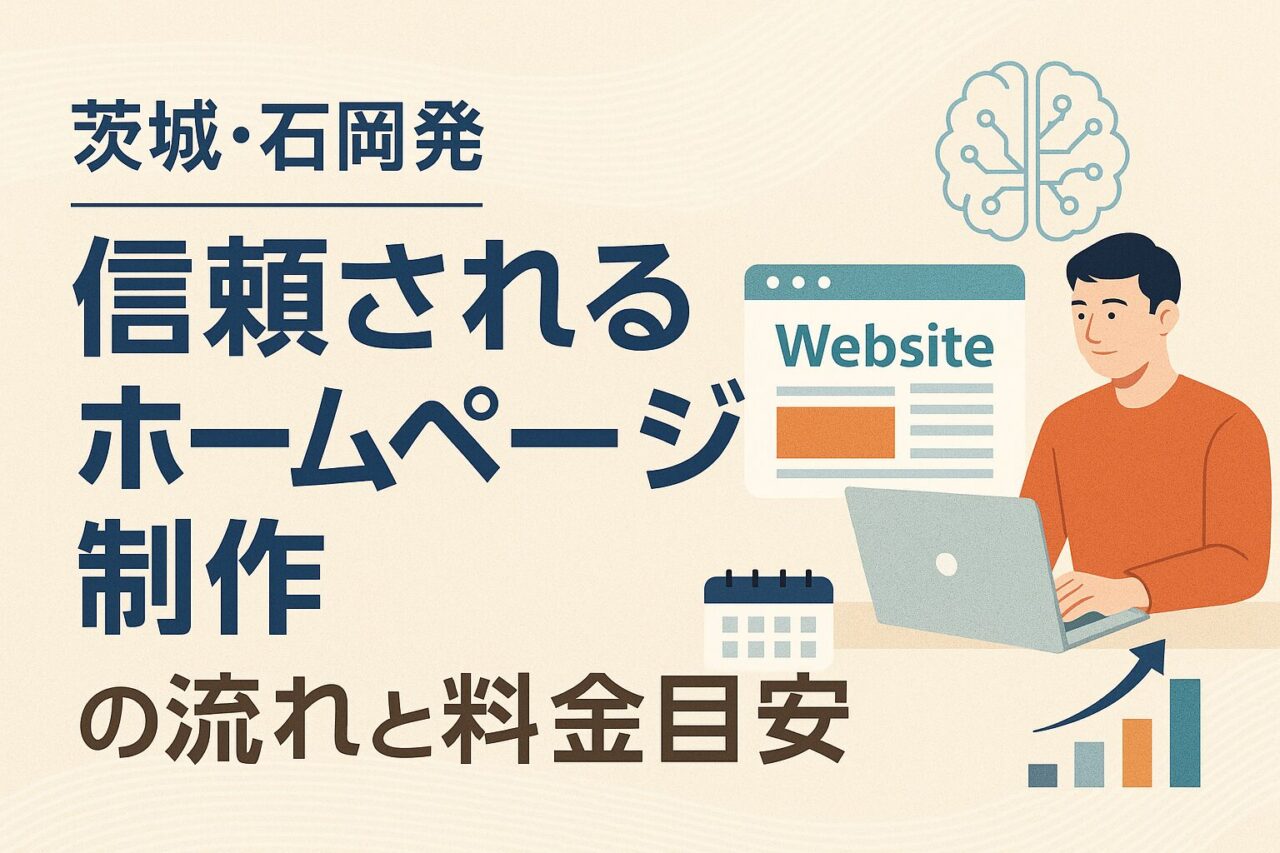 茨城県・石岡発｜信頼されるホームページ制作の流れと料金目安